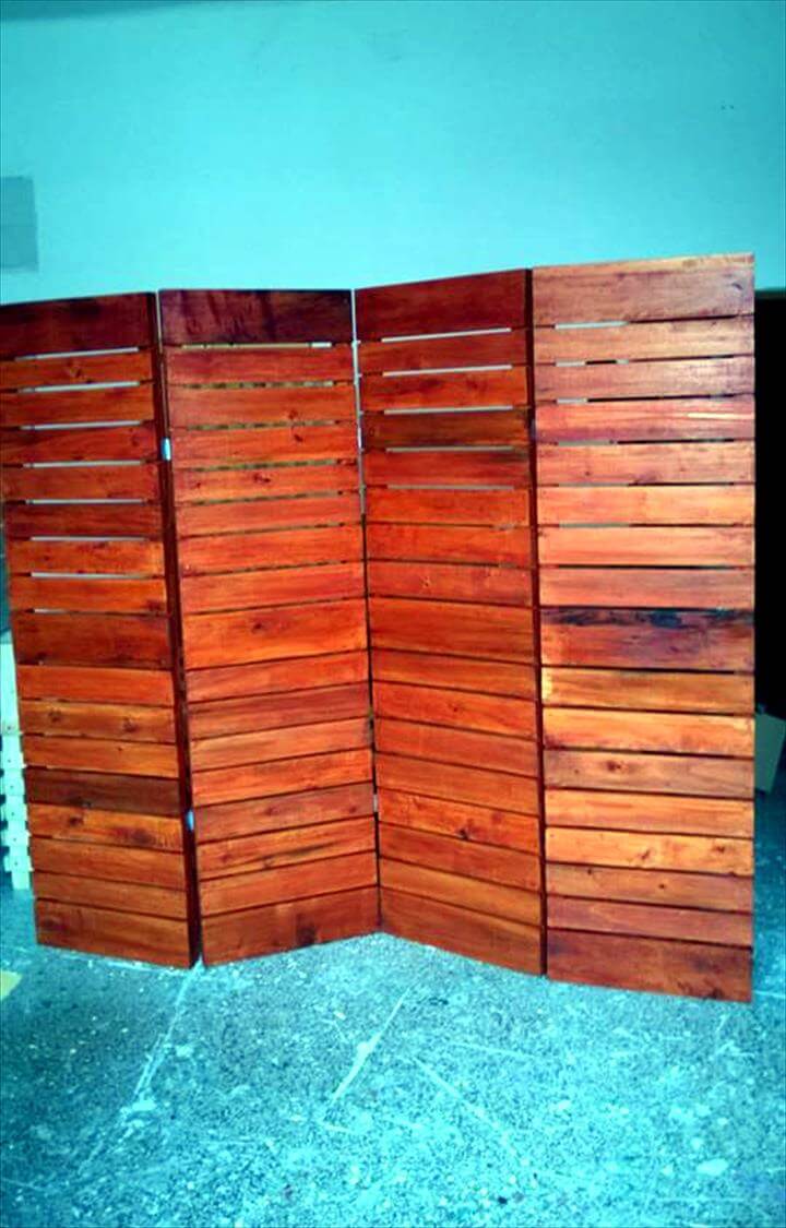 DIY Upcycled Pallet Room Divider - Pallets Pro