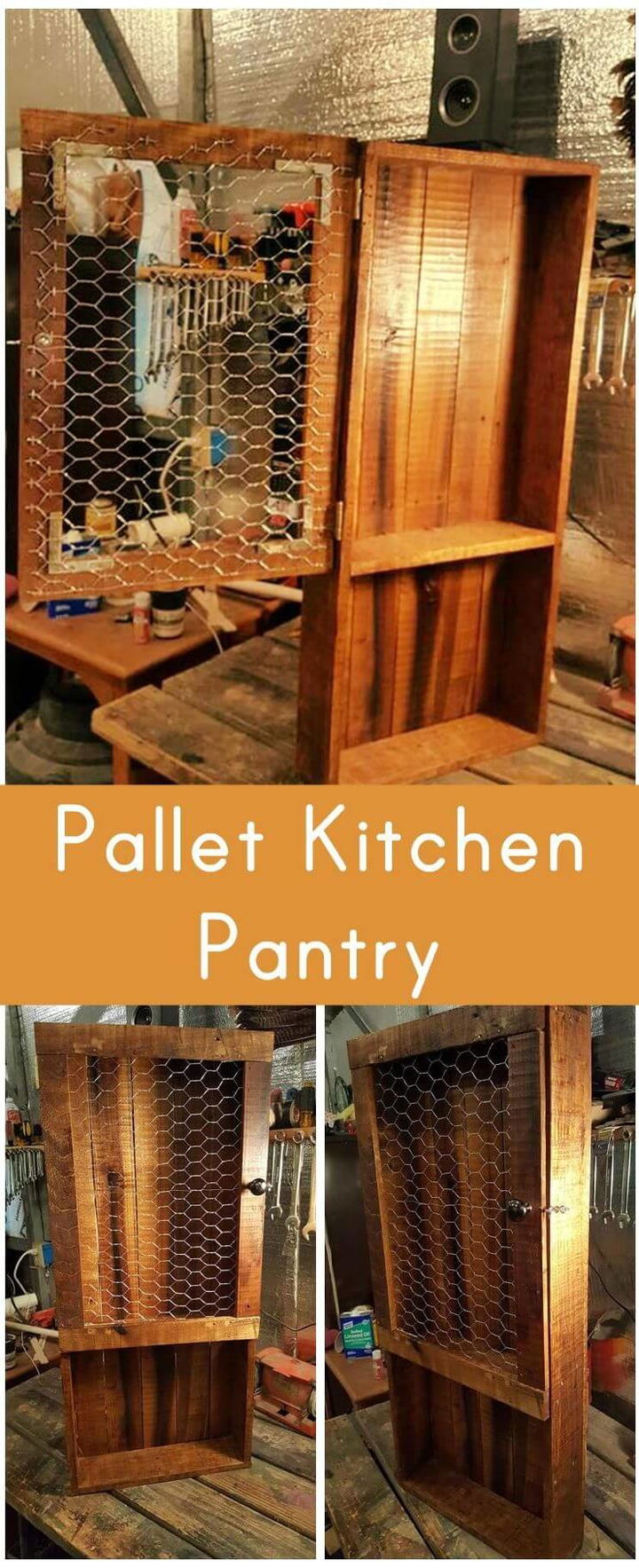DIY Wood Pallet Kitchen Pantry - Pallets Pro