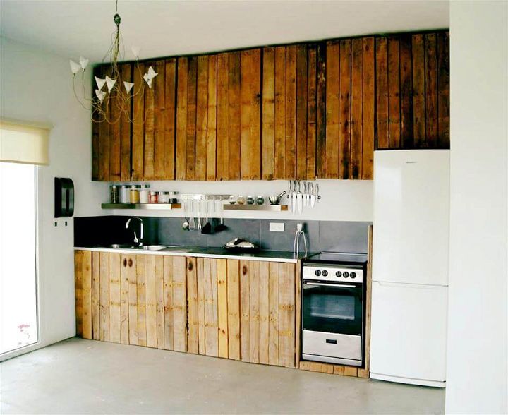 pallet wall for kitchen