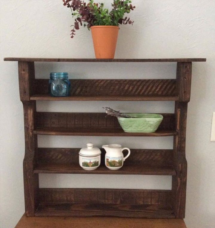 Wood Pallet Decorative Wall Shelf / Spice Rack - Pallets Pro