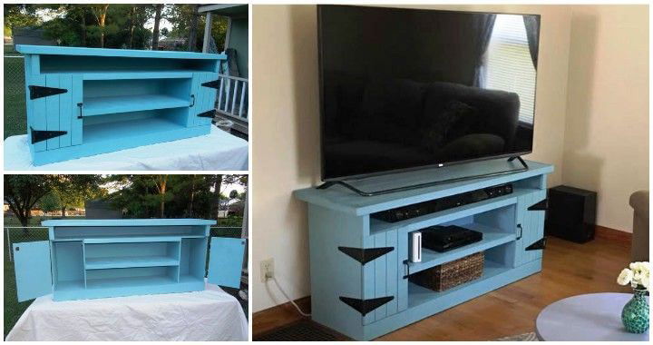 Wood Pallet TV Stand or Entertainment Center - Pallets Pro