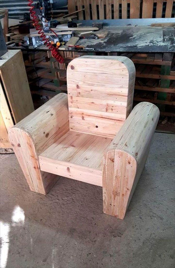 Upcycled Pallet Chair for Kids Pallets Pro