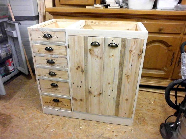 Pallet Chest of Drawers with Side Tutorial Pallets Pro