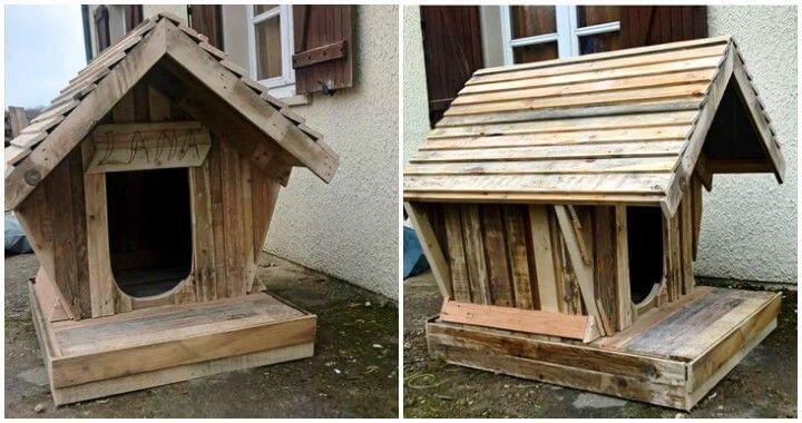 Upcycled Wood Pallet Dog House - Pallets Pro