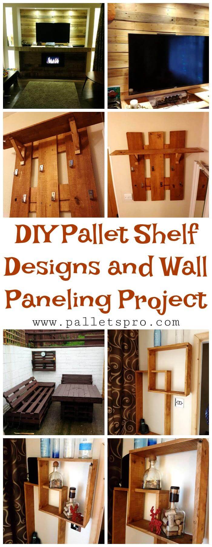 DIY Pallet Shelf Designs and Wall Paneling Project - Pallets Pro